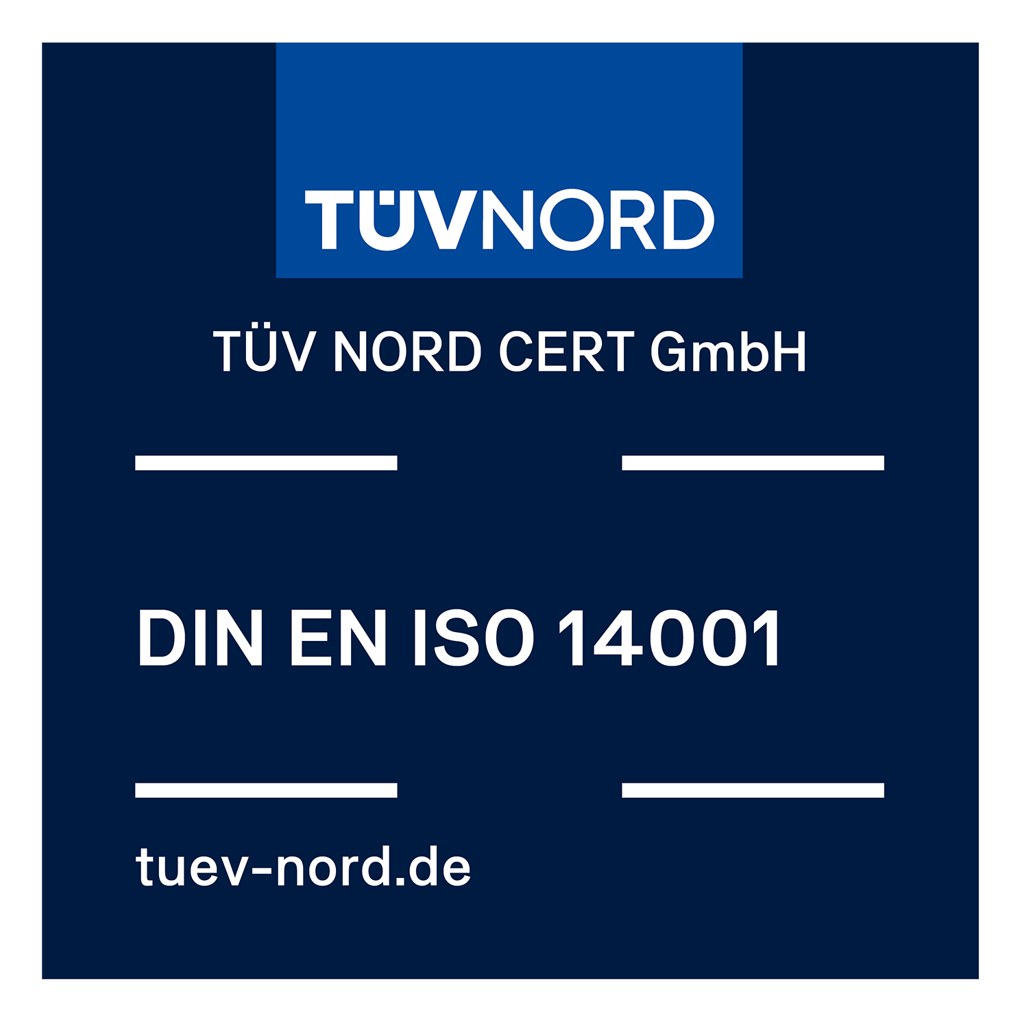 Zertifikat DIN EN ISO 14001:2015